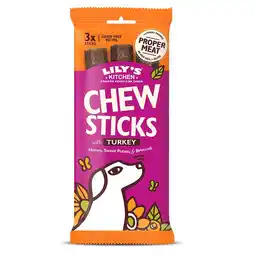 Tesco Lily's Kitchen Dog Chew Sticks With Turkey 120g (Pack of 10) offer