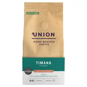 Tesco Union Timana Cafetiere Grind Coffee 200G offer