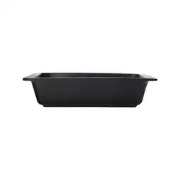 Tesco Microwave-Safe Black Rectangular Ceramic Oven Dish offer