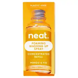 Tesco Neat Foaming Washing Up Spray Concentrated Refill Mango & Fig 30Ml offer