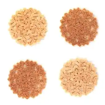 Tesco Christmas Rose Gold Glitter Snowflake Felt Coasters - Pack of 4 offer