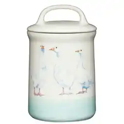 Tesco Apple Farm Geese Sugar Canister in Stoneware offer