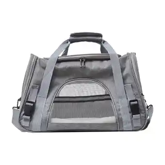 Tesco Living and Home Oxford Fabric Cat Carrier Shoulder Bag for Travel, 44cm W x 26cm D x 28cm H offer