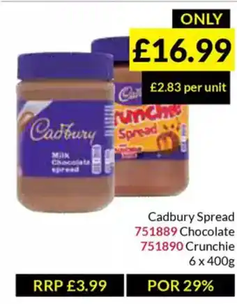 Musgrave MarketPlace Cadbury Spread offer