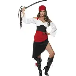 Tesco Sassy Pirate Wench Fancy Dress Costume Ladies Small - UK 8-10 offer