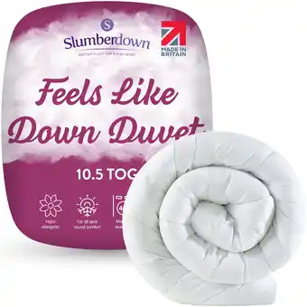 Tesco Slumberdown Feels Like Down Duvet, 10.5 Tog, King offer