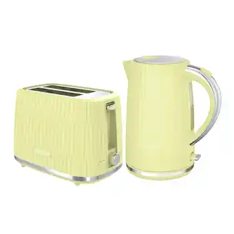 Tesco Russell Hobbs Kettle & Toaster Set - Eden Lemon offer