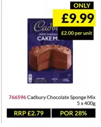 Musgrave MarketPlace Cadbury Chocolate Sponge Mix offer