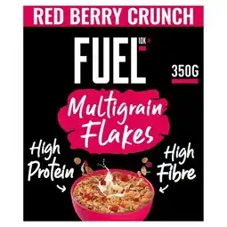 Tesco Fuel10K Multigrain Flakes Red Fruit 350G offer