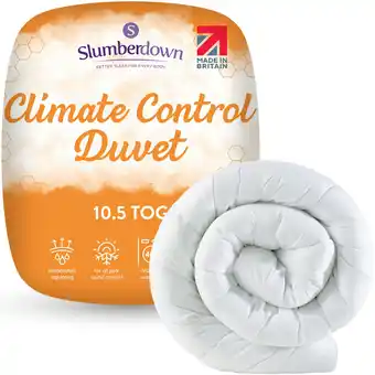 Tesco Slumberdown Climate Control Duvet, 10.5 Tog, Single offer