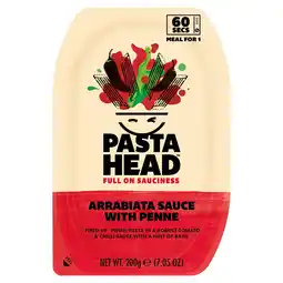 Tesco Pastahead Arrabiata Sauce with Penne Pasta 200g offer