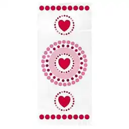 Tesco Radiant Hearts Clear Plastic Cello Gift Bags - Pack of 20 offer