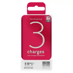 Tesco Juice 3 Charge Powerbank 10,000 mAh Red offer