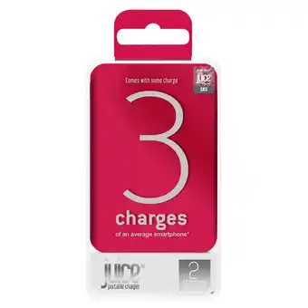 Tesco Juice 3 Charge Powerbank 10,000 mAh Red offer