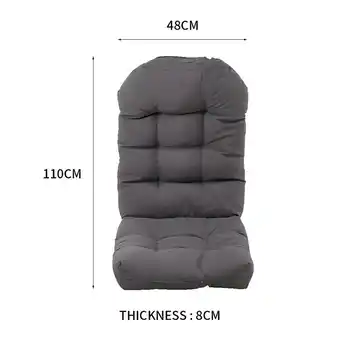 Tesco Living and Home Outdoor Waterproof Tufted Swing Seat Cushion - Grey 110*48cm offer