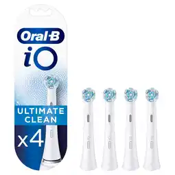 Tesco Oral-B iO Ultimate Clean White Electric Toothbrush Heads 4 pack offer