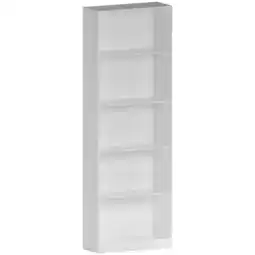 Tesco Vida Designs Cambridge 5 Tier Extra Large Bookcase Display Storage, White offer