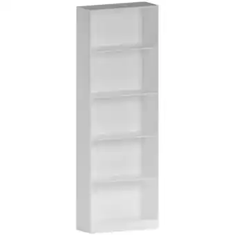 Tesco Vida Designs Cambridge 5 Tier Extra Large Bookcase Display Storage, White offer