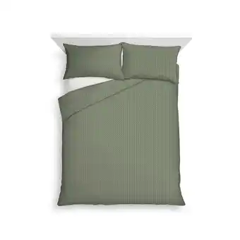 Tesco F&F Home Olive Green Waffle Duvet King offer