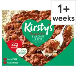 Tesco Kirsty's Beef Chilli & Rice 400g offer