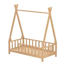 Tesco Living and Home Kids Wood House Bed Frame with Safety Fence offer