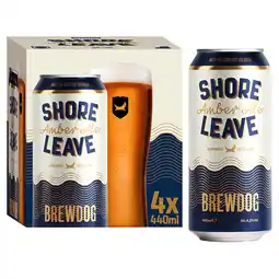 Tesco BrewDog Shore Leave Amber Ale 4 x 440ml offer