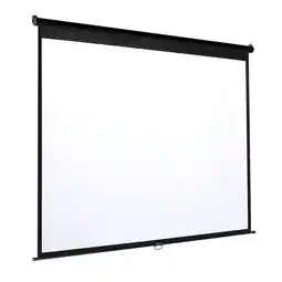 Tesco Living and Home Manual Pull-Down Projector Screen - 238cm W x 177cm H offer