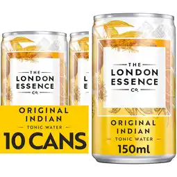 Tesco London Essence Original Indian Tonic Water 10X150ml offer