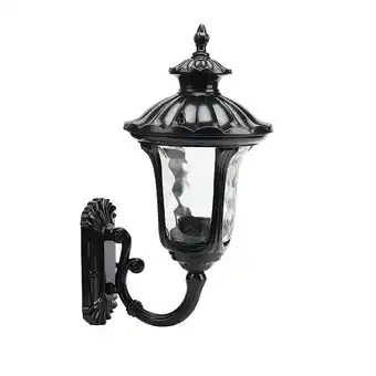 Tesco Living and Home Vintage Outdoor Wall Lantern, Black Black offer