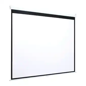 Tesco Living and Home Manual Pull-Down Projector Screen - 153cm W x 105cm H offer