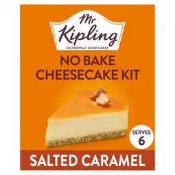 Tesco Mr Kipling No Bake Salted Caramel Cheesecake Kit 230g offer