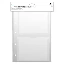 Tesco Xcut A4 Storage Wallets with A5 Pockets, Clear, A4 offer