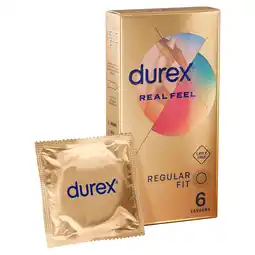 Tesco Durex Real Feel Condoms Latex Free Regular Fit 6s offer