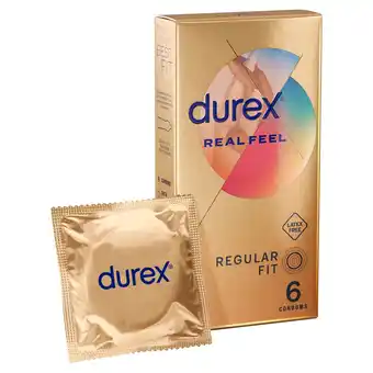 Tesco Durex Real Feel Condoms Latex Free Regular Fit 6s offer