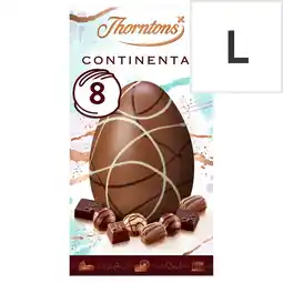 Tesco Thorntons Continental Milk Chocolate Easter Egg 257G offer