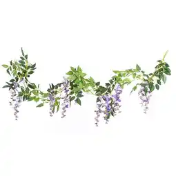 Tesco Living and Home 2 Pcs Artificial Hanging Wisteria Flower Garlands offer