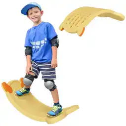 Tesco AIYAPLAY Balance Board for Kids Balance Training & Sensory Play, Yellow offer