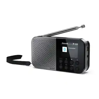 Tesco SHARP DR-P520(GY) Osaka Pocket Portable Digital Radio offer