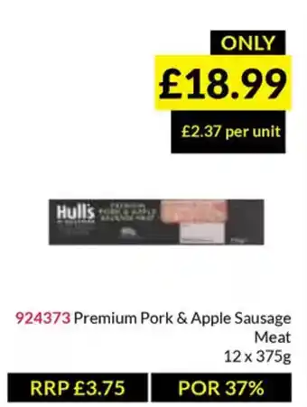 Musgrave MarketPlace Premium Pork & Apple Sausage Meat offer