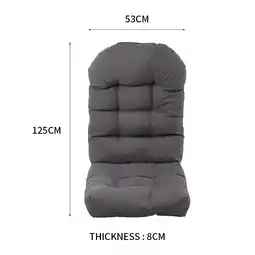 Tesco Living and Home Outdoor Waterproof Tufted Swing Seat Cushion - Grey 125*53cm offer