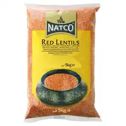 Tesco Natco Red Lentils 5kg offer