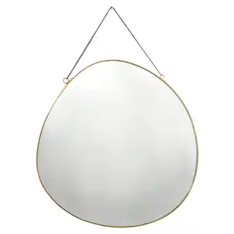 Tesco F&F Home Gold Oval Hanging Mirror offer