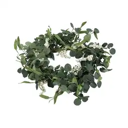 Tesco Living and Home Artificial Topiary Wreath Eucalyptus Leaf, 55cm offer