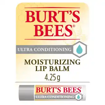 Tesco Burt's Bees Ultra Conditioning Lip Balm 4.25G offer