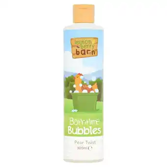 Tesco Lemon Berry Barn Bathtime Bubbles Pear Twist 300ml offer