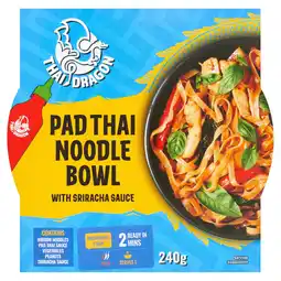 Tesco Thai Dragon Pad Thai and Sriracha Noodle Bowl 240g offer