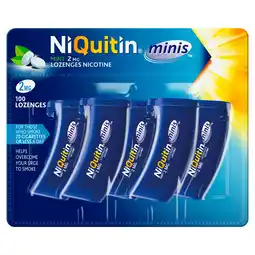 Tesco NiQuitin Minis 2mg Nicotine Lozenges - Mint 100s offer