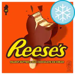 Tesco Reese's Peanut Butter & Milk Chocolate Ice Cream 3 x 80ml offer