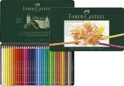 Tesco Faber-Castell Polychromos Artists' Pencils, Multicoloured, Tin of 36 Pencils offer