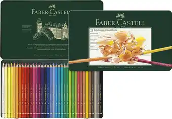 Tesco Faber-Castell Polychromos Artists' Pencils, Multicoloured, Tin of 36 Pencils offer